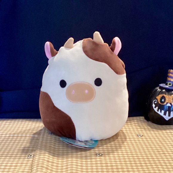Kellytoy‎ Flipamallows Ronnie Cow Melly Milk Squishmallow Stuffed Animal Plush - Picture 2 of 3